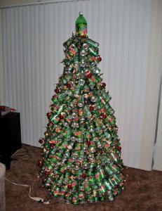 Bier-Weihnachtsbaum